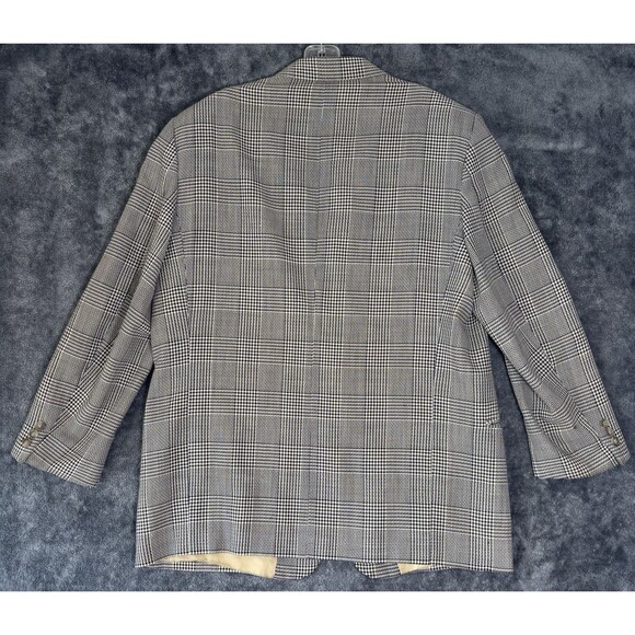 Valentino Uomo Men's Blazer 100% Virgin Wool Glen Plaid Italy Neiman Marcus 44R - Picture 4 of 14
